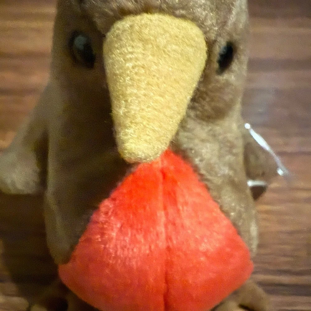 Plush Brown early bird ty beanie